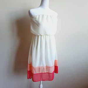 Women's Summer Strapless Short Dress Size M